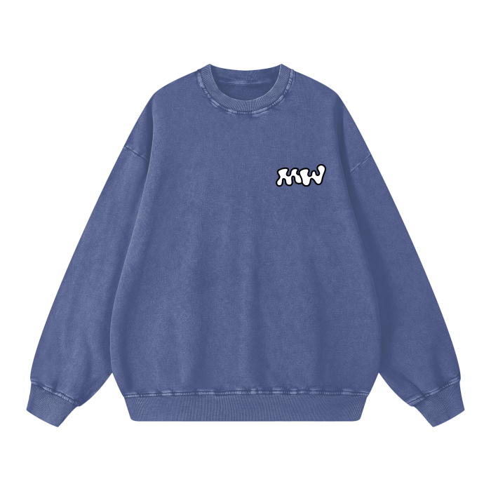 Acid Wash Oversize Sweatshirt - 360 GSM