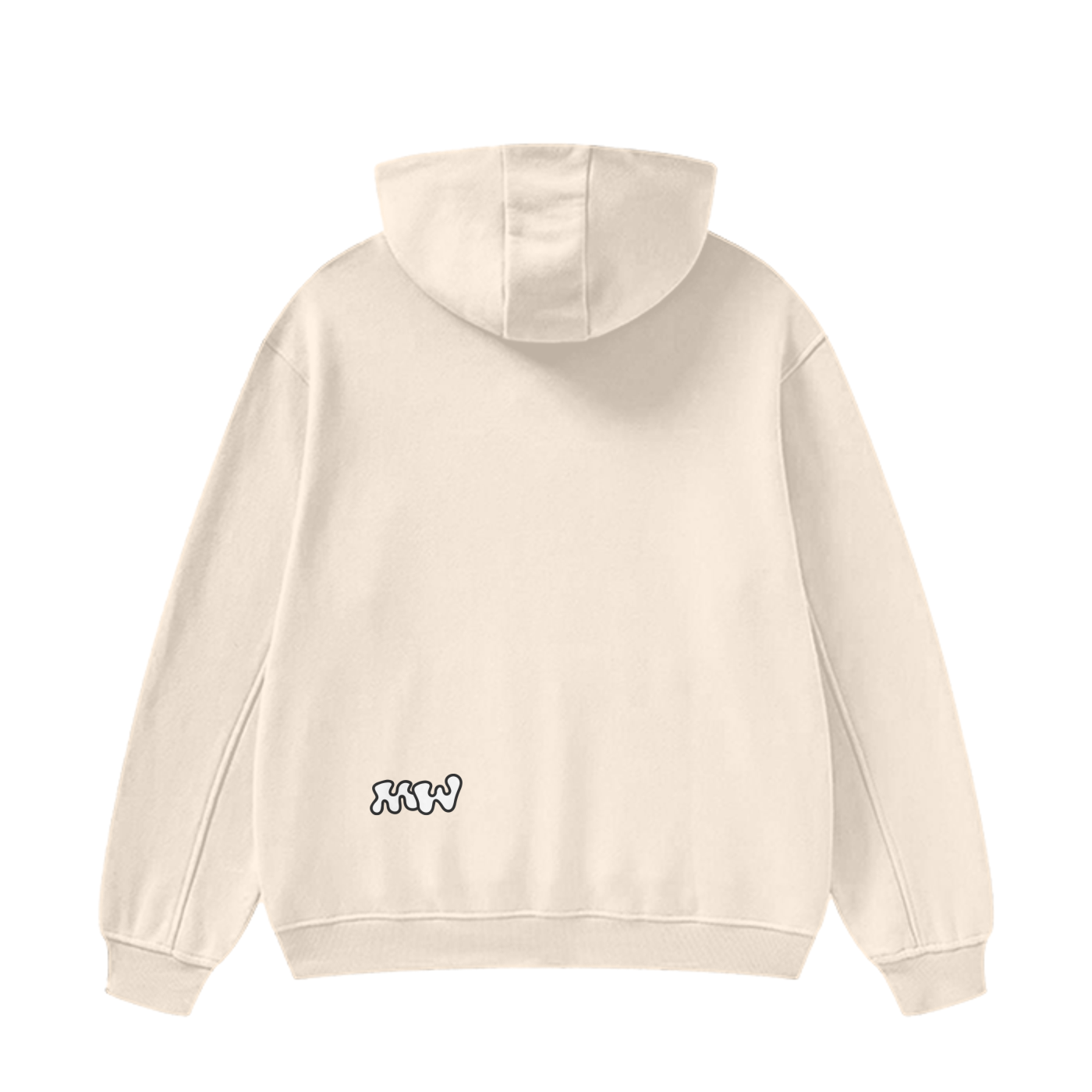 High Neck Insulated FOG Solid Color Fleece Hoodie - 385 GSM