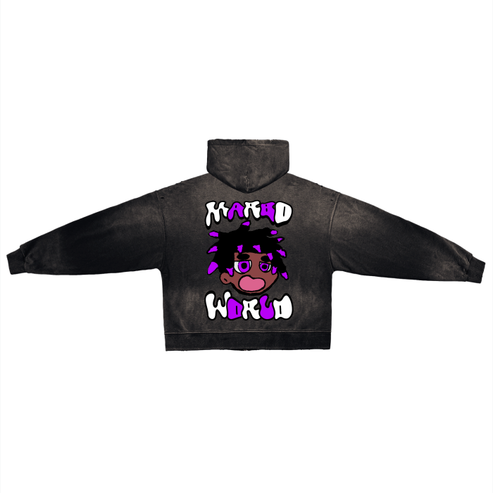 purple Marbo hoodie set