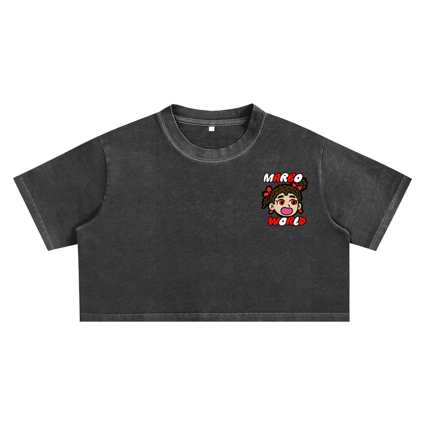 Snow Washed Crop Top