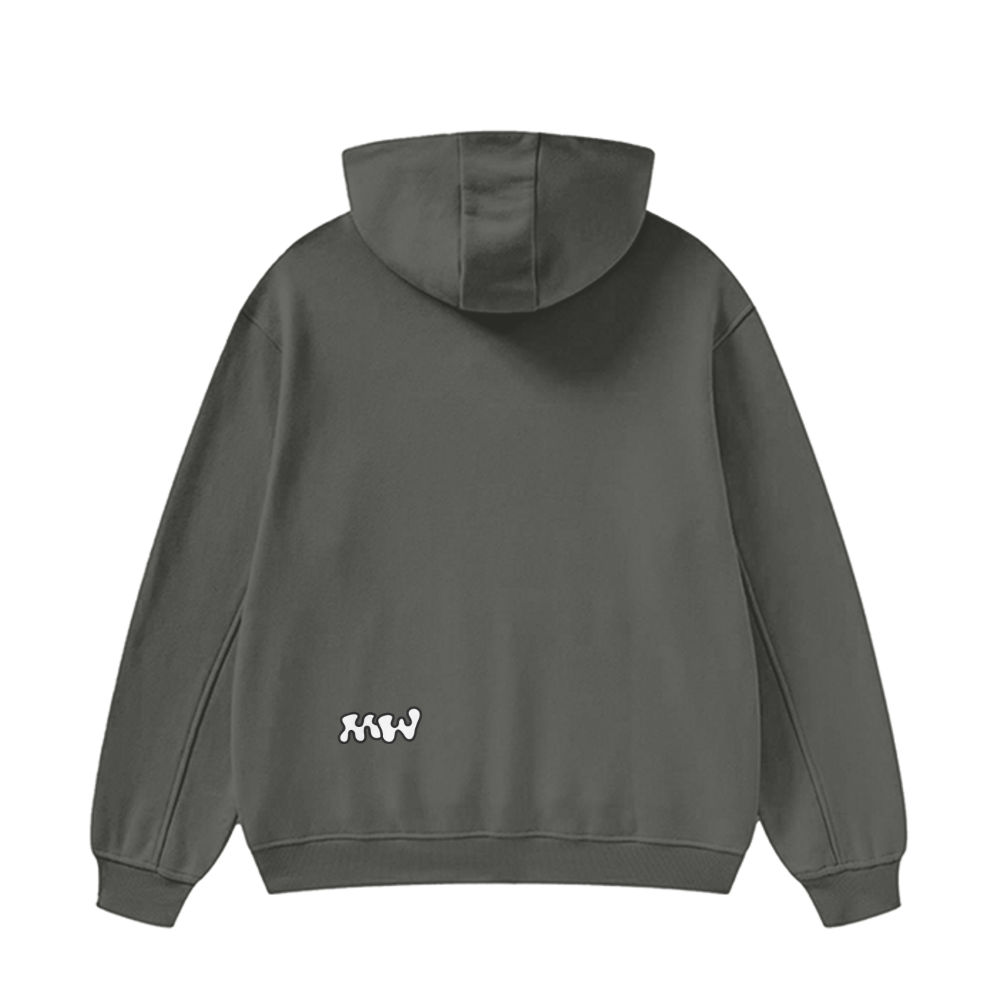 High Neck Insulated FOG Solid Color Fleece Hoodie - 385 GSM