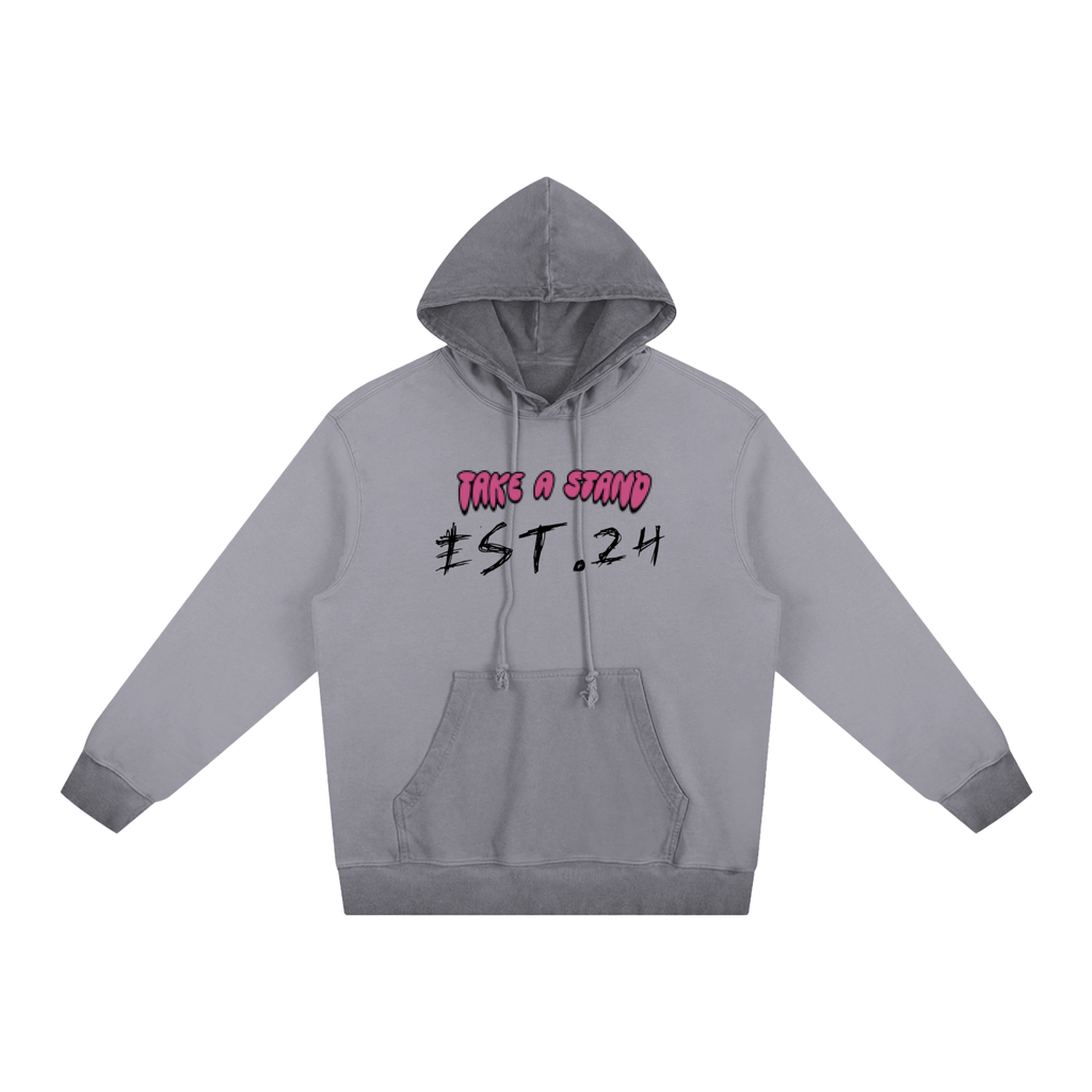 Ombre Stone Washed Colorpointed Hoodie