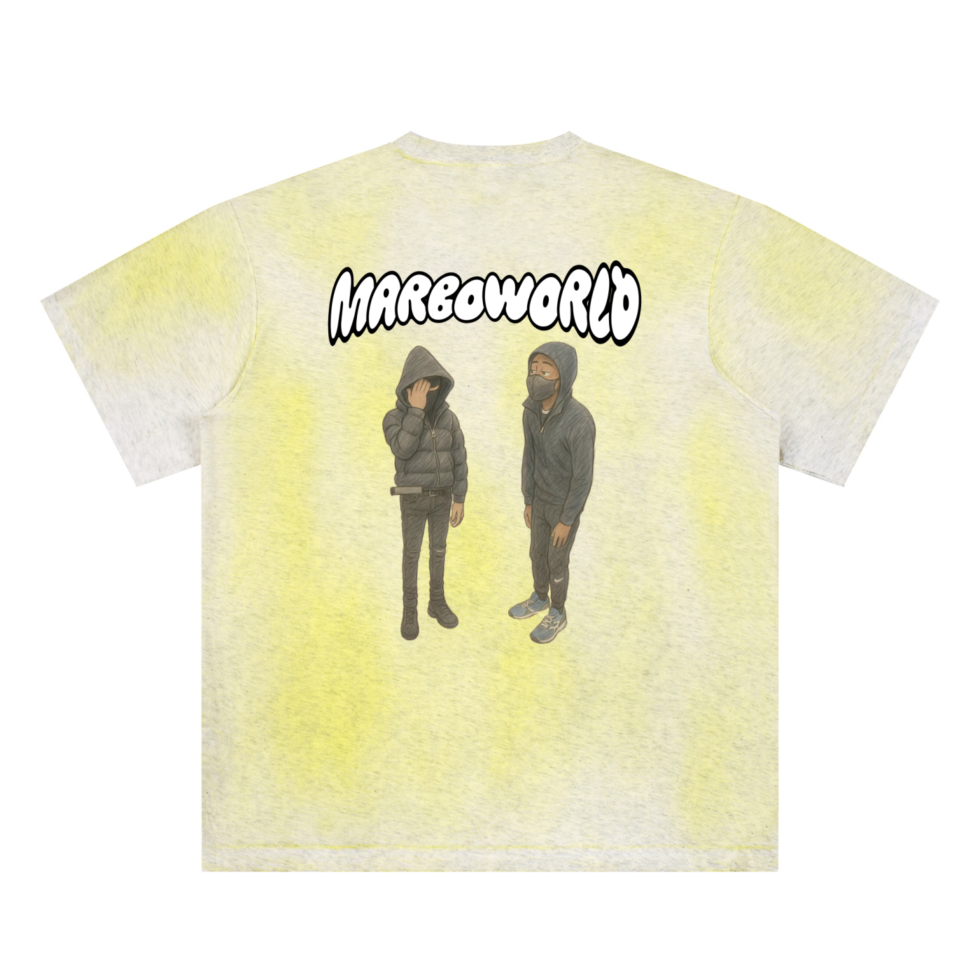 Sun Fade Hand-Painted T-Shirt