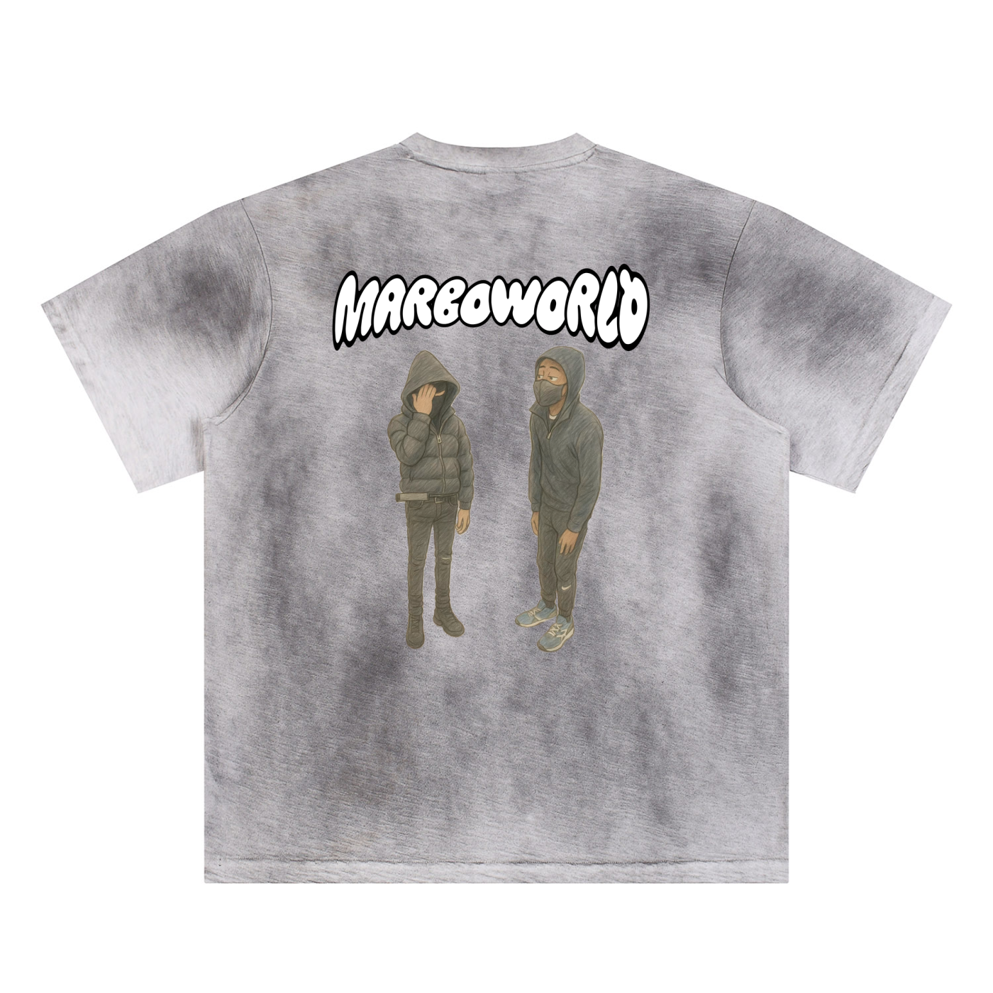 Sun Fade Hand-Painted T-Shirt