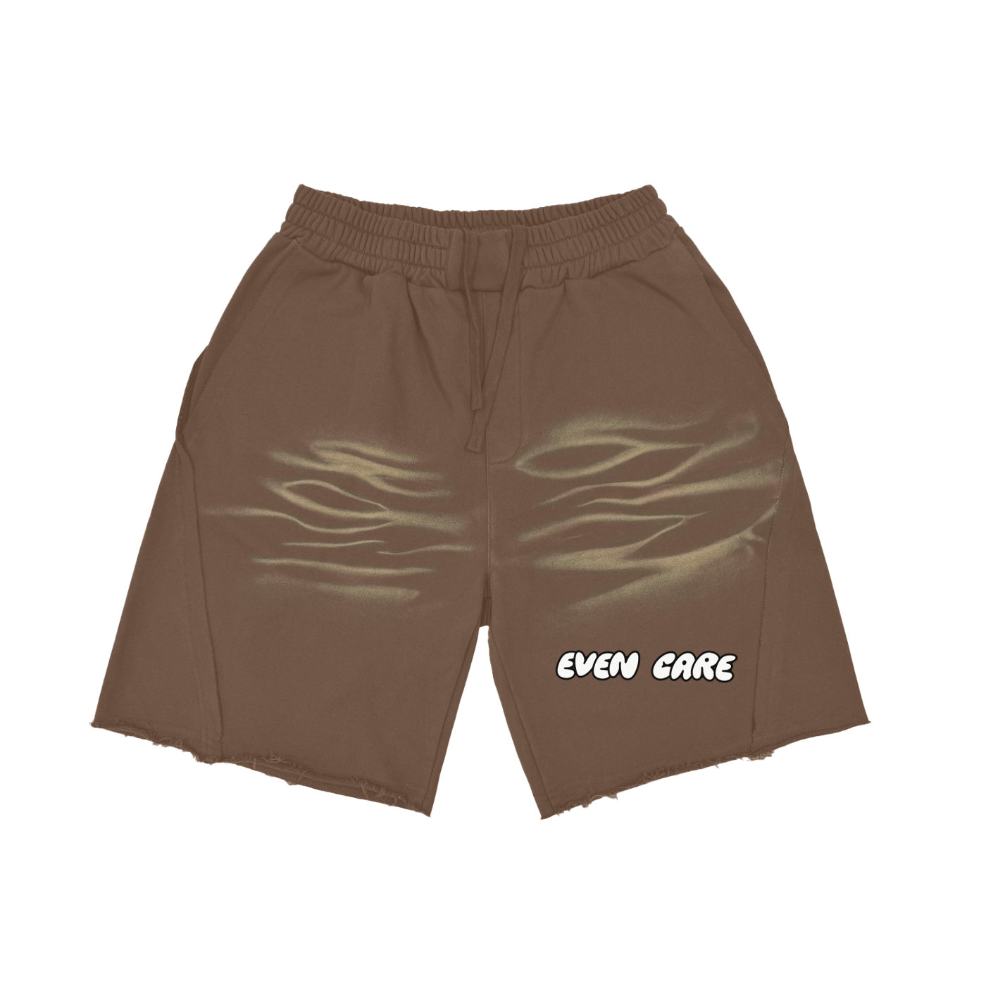EVEN CARE Heavyweight  Vintage Washed  Tiger Stripes Short Pants - 360 GSM