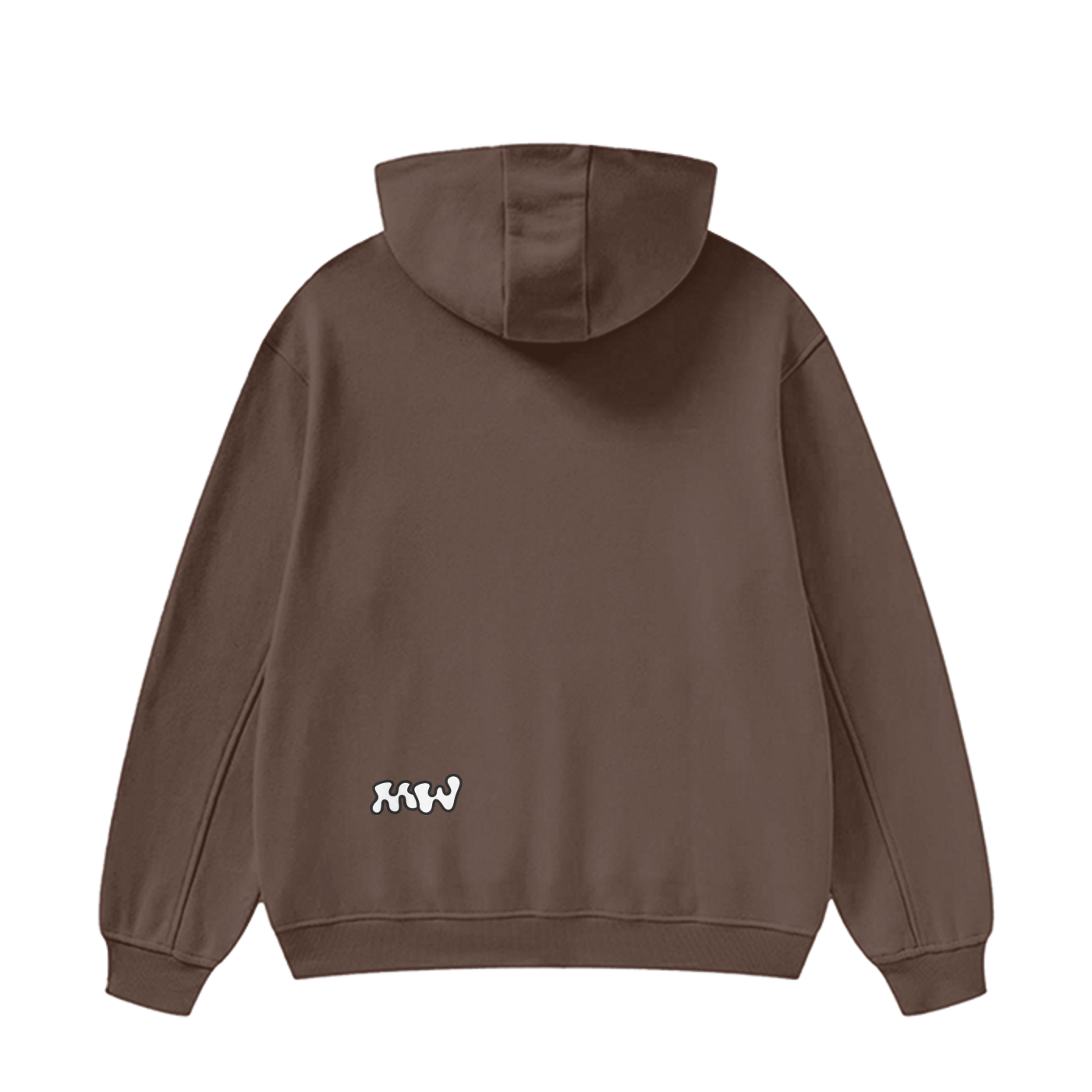 High Neck Insulated FOG Solid Color Fleece Hoodie - 385 GSM