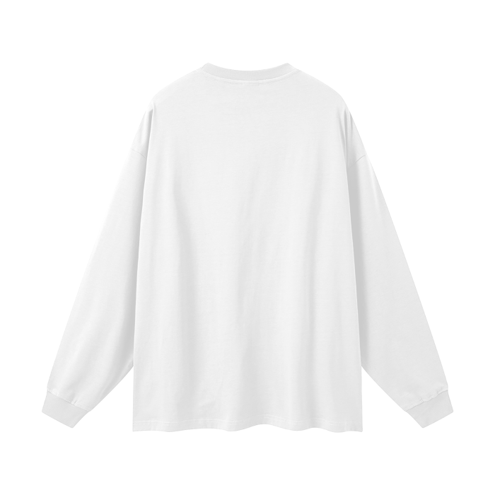 Streetwear Unisex 305G FOG 100% Cotton Long Sleeve Tee