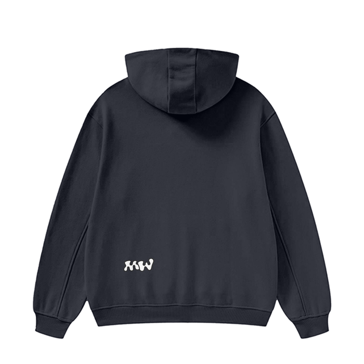 High Neck Insulated FOG Solid Color Fleece Hoodie - 385 GSM