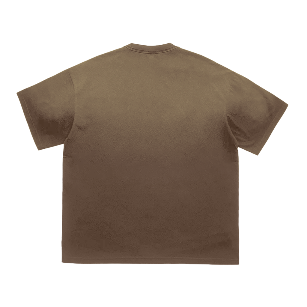 EVEN CARE Vintage Washed Tiger Stripes Dyed Gradient T-Shirt - 250 GSM
