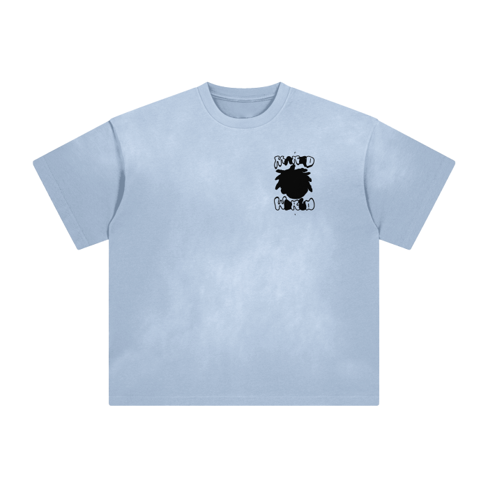 Monkey Washed All-Over Drop Shoulder T-Shirt - 250 GSM